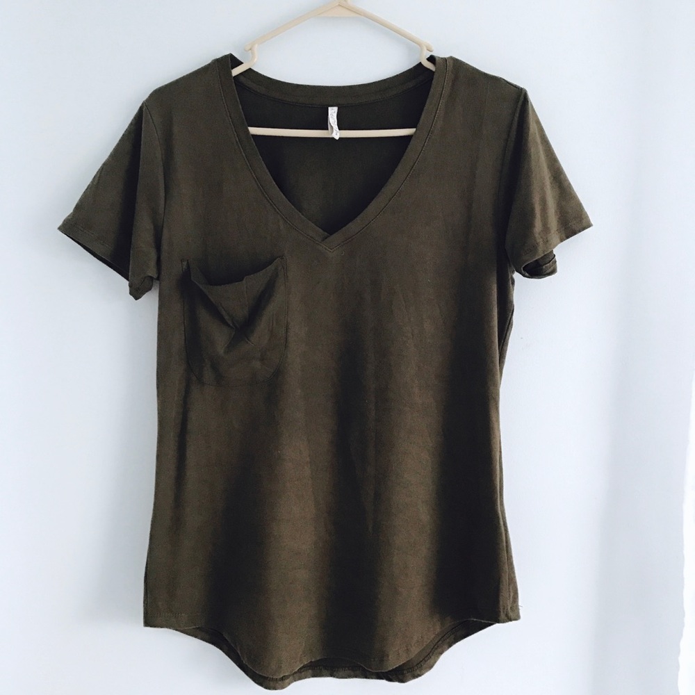 Z Supply  suede v-neck T-shirt